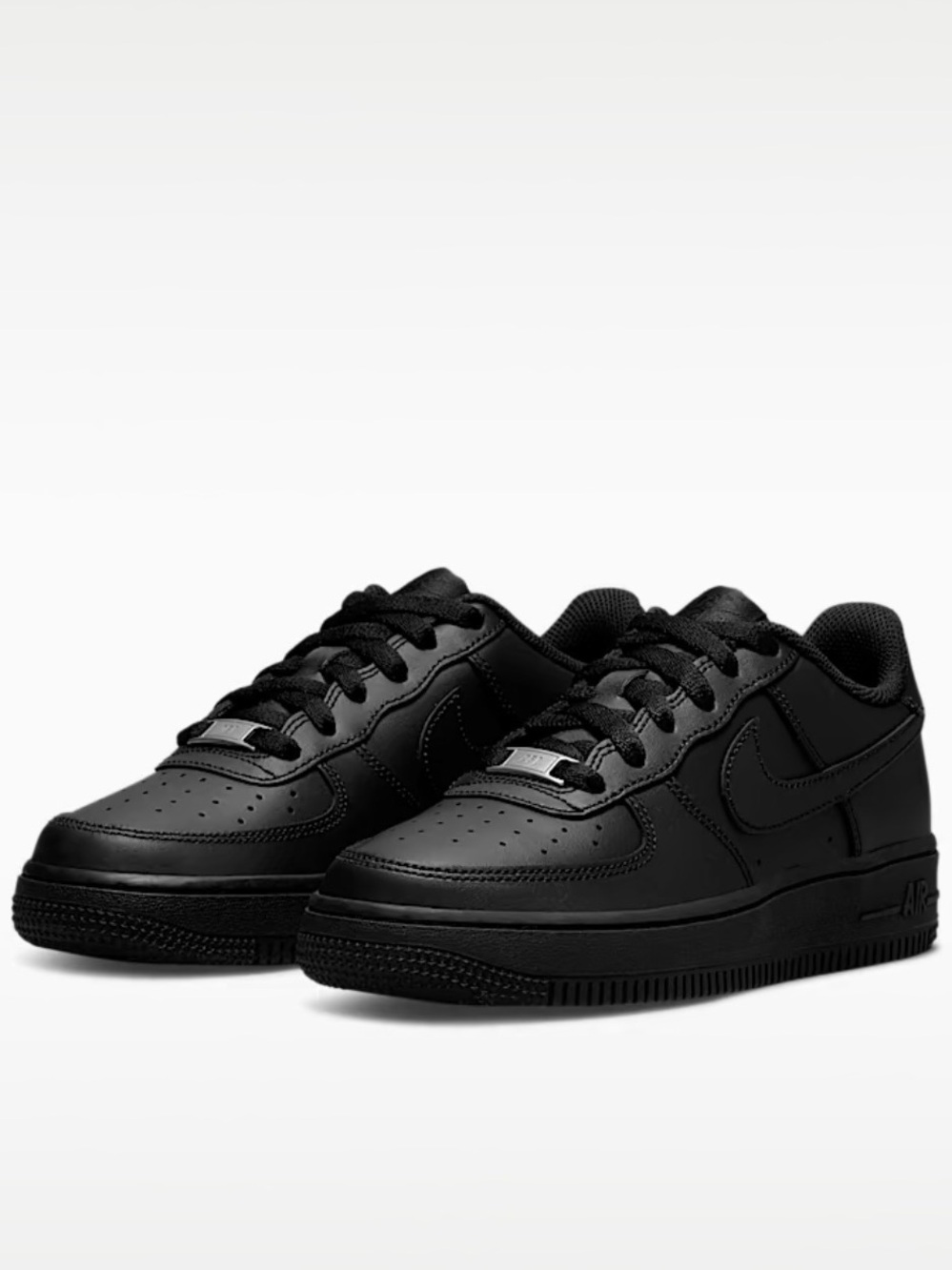 Air Force 1 LE Classic Black Youth Lace-Up Sneakers